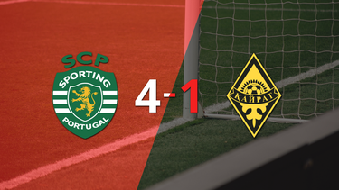 Kairat Almaty cayó ante Sporting Lisboa con dos goles de Francisco Trincão