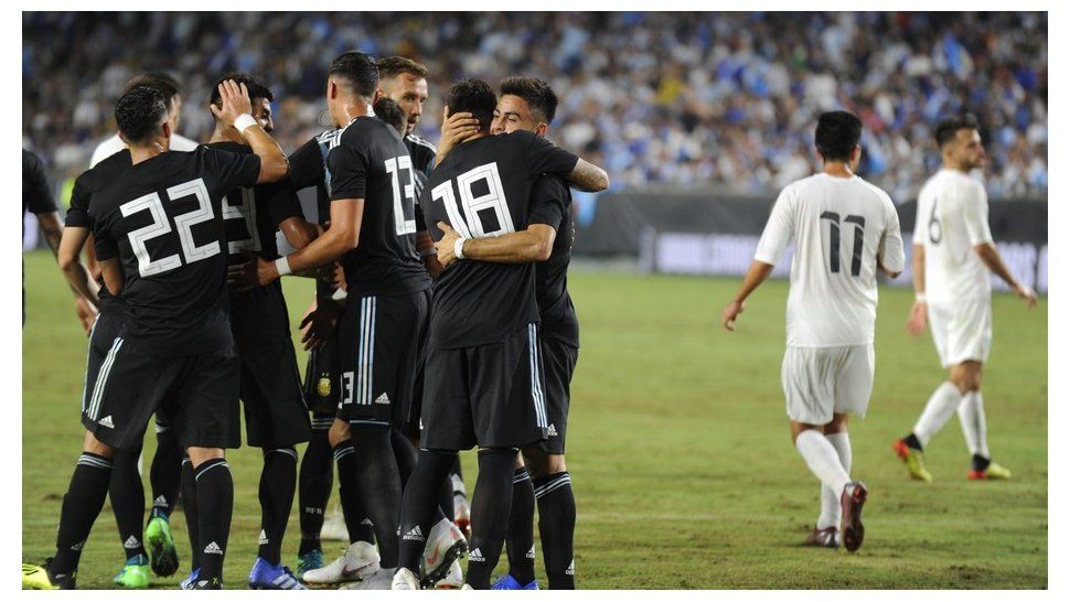 En el primer amistoso post Mundial, Argentina goleó a Guatemala 