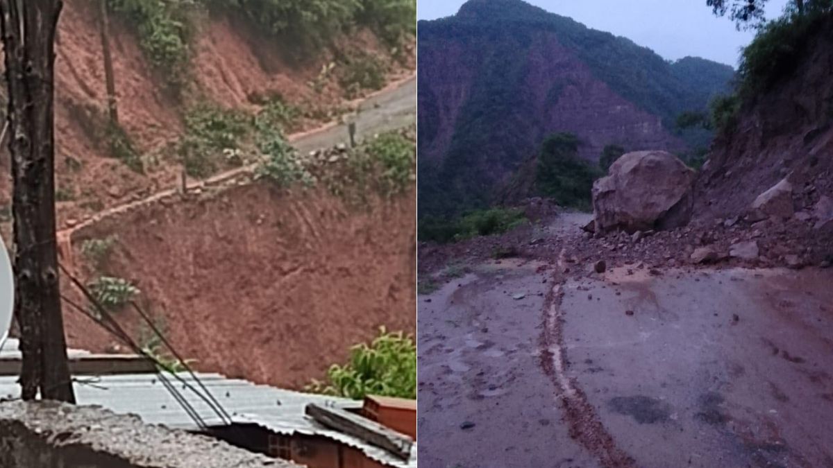 Un derrumbe dejó incomunicados a varios pueblos de Jujuy.
