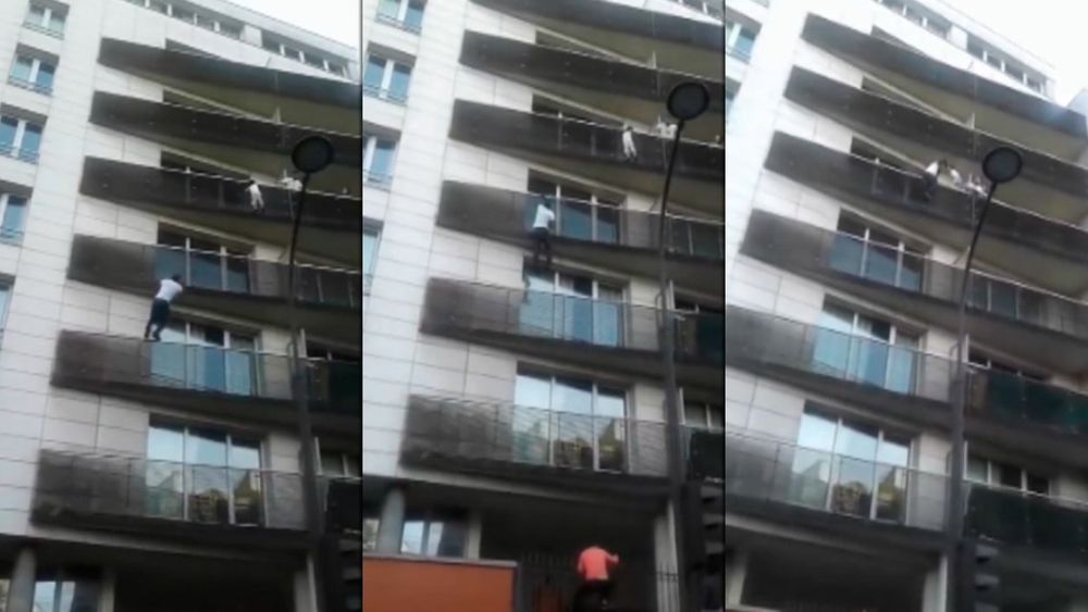 Un hombre salvó a un niño de caer al vacío y lo premiaron con la ciudadanía francesa