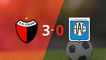 Colón le pasó por encima 3-0 a Estudiantes (RC)