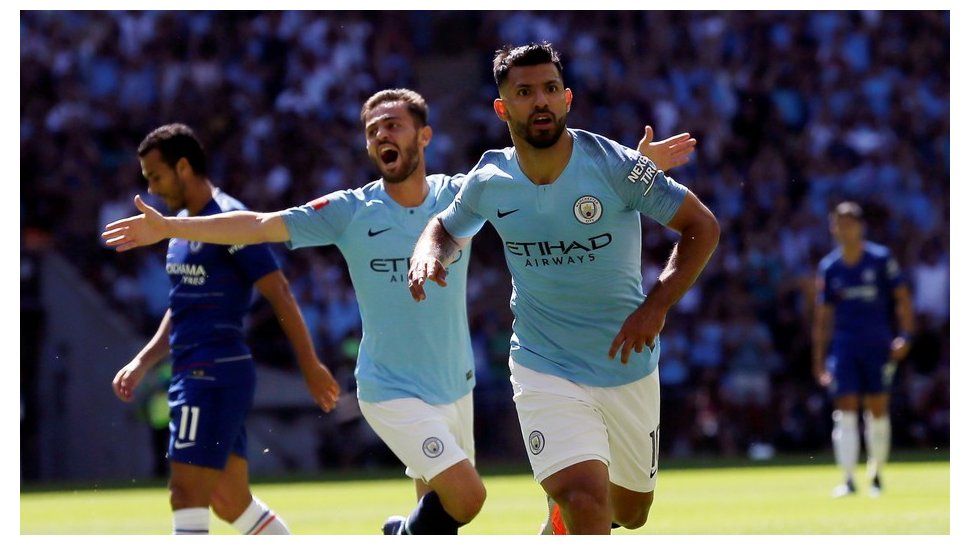 El Kun Agüero volvió a puro gol, con Wilfredo Caballero como víctima