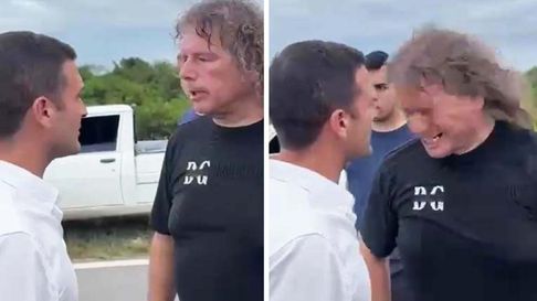 Todo Jujuy | Violentas imágenes se vivieron esta tarde en La Madrid cuando el libertario Federico Pelli fue con su equipo de asesores a intentar supervisar los trabajos.