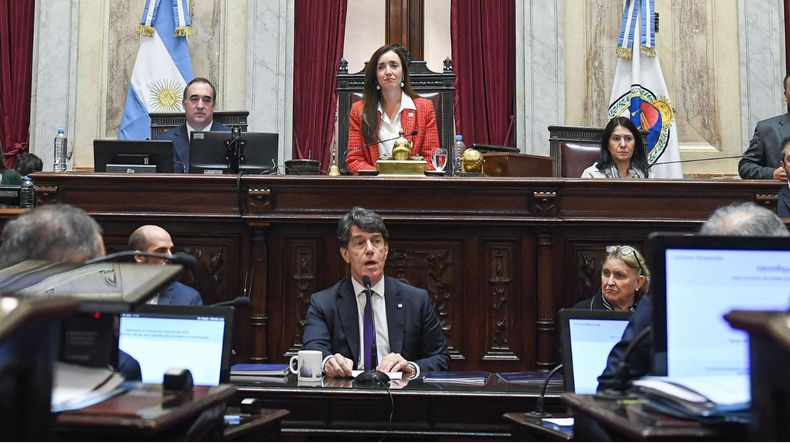 Nicolás Posse en el Senado.