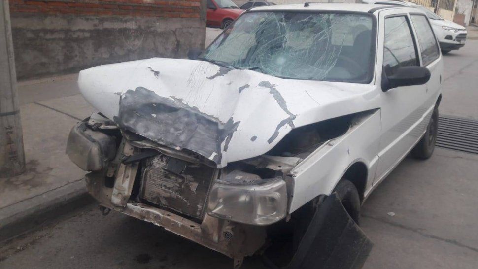 Auto que protagonizó uno de los siniestros del fin de semana
