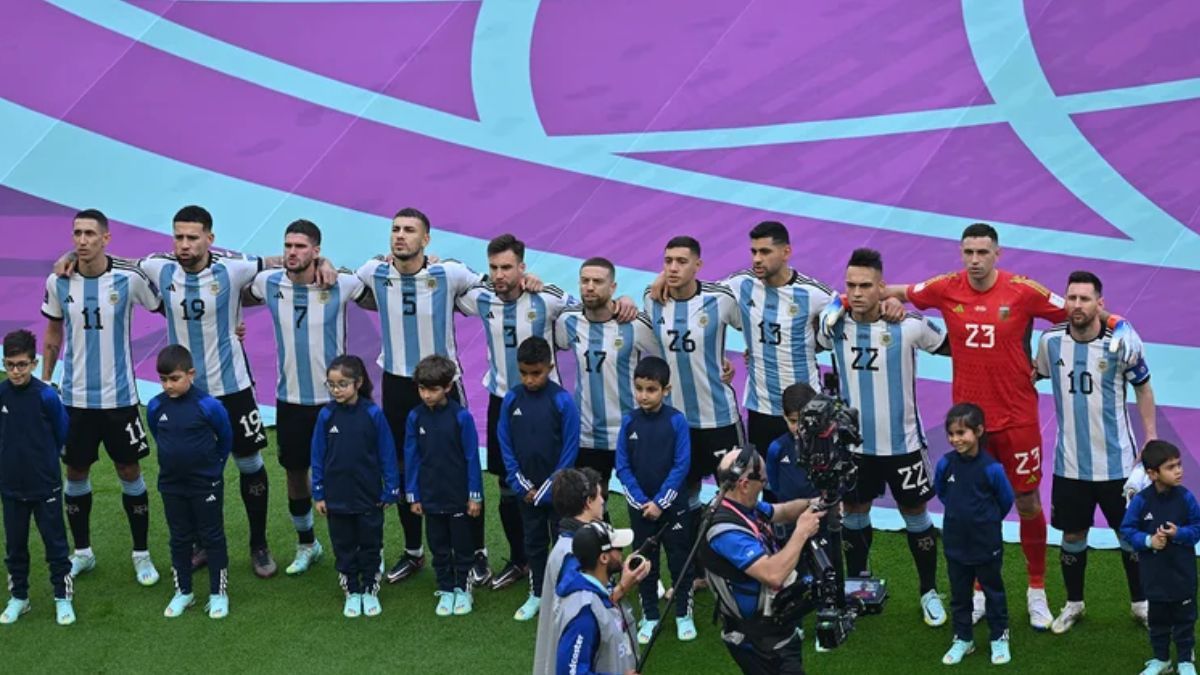 Mundial Qatar 2022: el gesto de la Selección Argentina durante el himno
