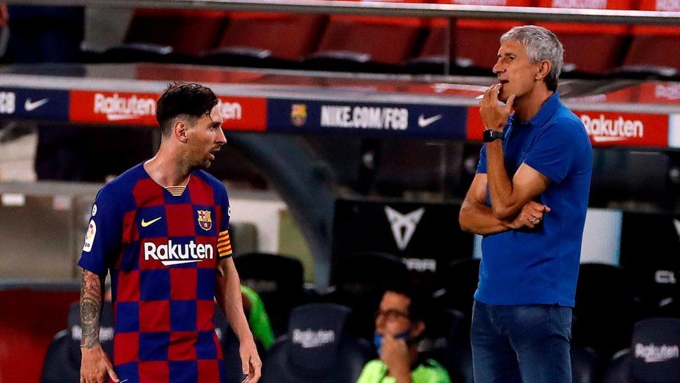 Barcelona: Setién habló de Messi y dijo que tiene razón