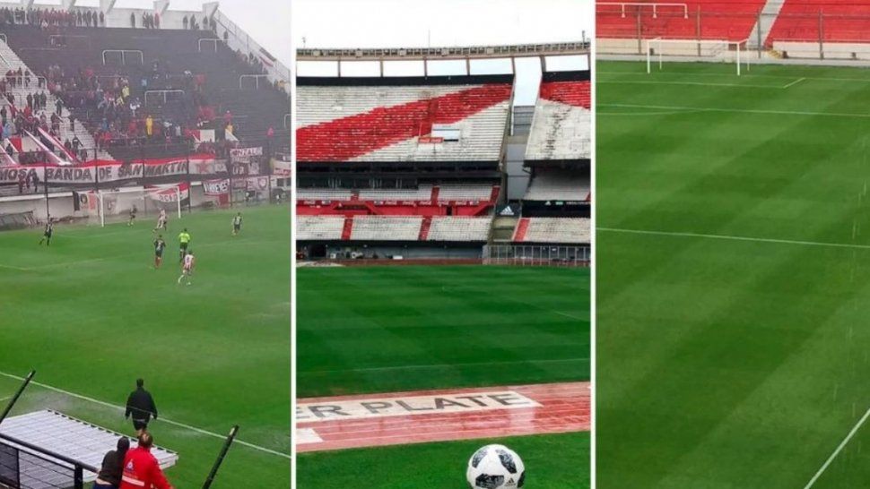 Fotos de las otras canchas de Buenos Aires mientras se suspendía la superfinal
