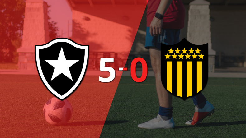 Botafogo apabulló a Peñarol y se ilusiona