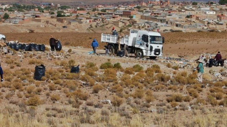 Basural de La Quiaca donde encontraron el cadáver