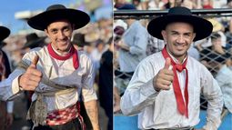 Luciano Cachullano y Maximiliano Pérez en el Festival de Doma y Focklore y Jesus María.