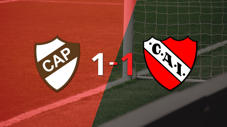 Independiente empató 1-1 contra Platense sobre el final del partido