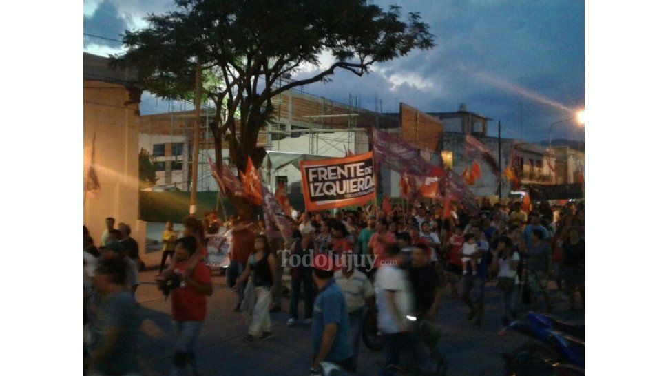 El Frente de Izquierda marchó pidiendo transparencia en las elecciones