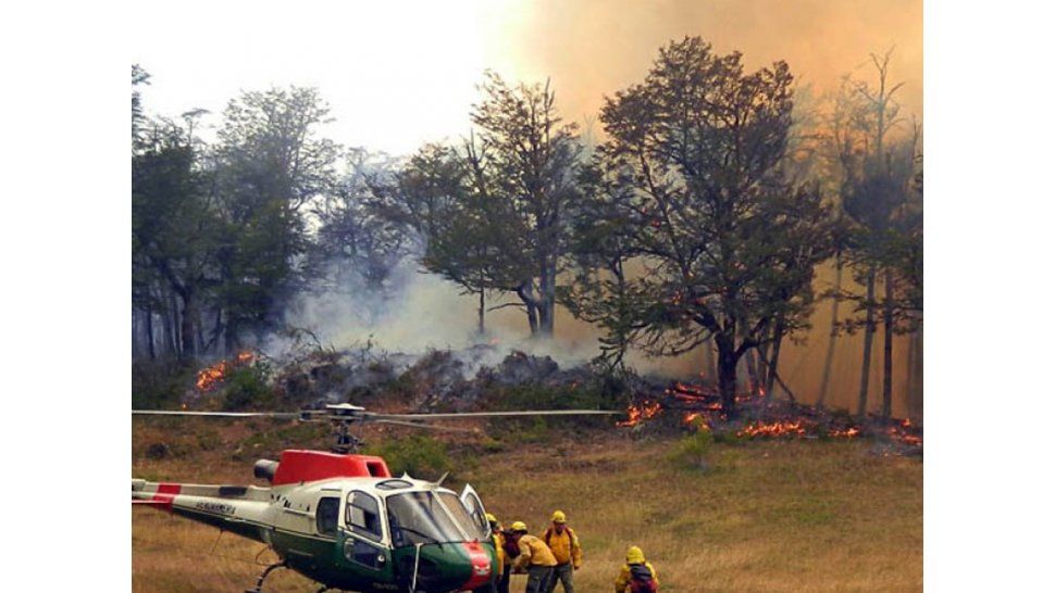 Incendio en Chubut