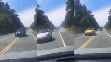 Volcó una Ferrari de 380 mil dólares en la Ruta de los Siete Lagos durante un evento de autos de lujo.