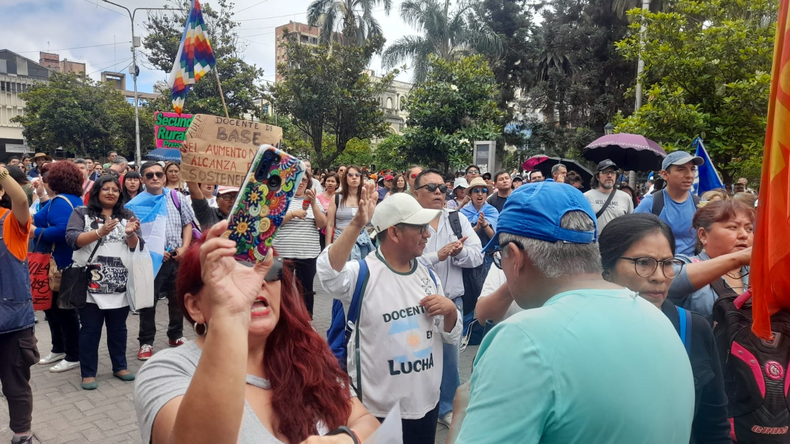 Marcha de los gremios por San Salvador de Jujuy.