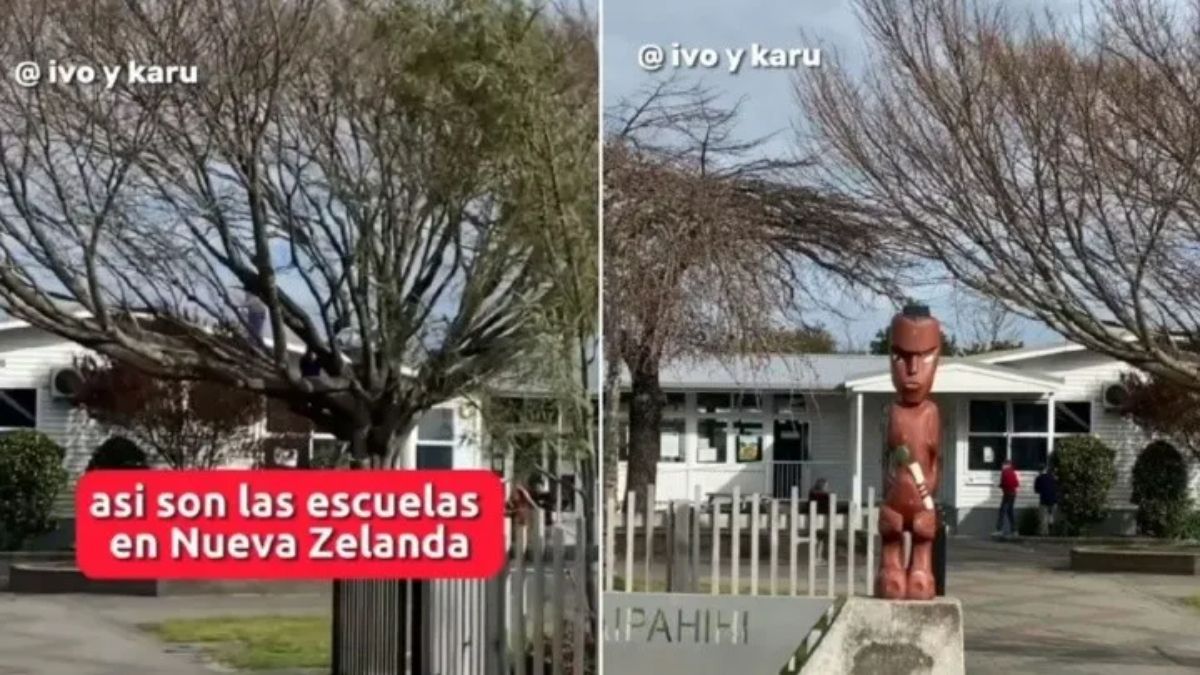 una pareja de argentinos mostró lo que más les sorprendió de los colegios en Nueva Zelanda.