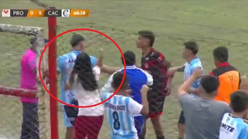 Agredieron a Facundo Espinoza en un partido en Tucumán.
