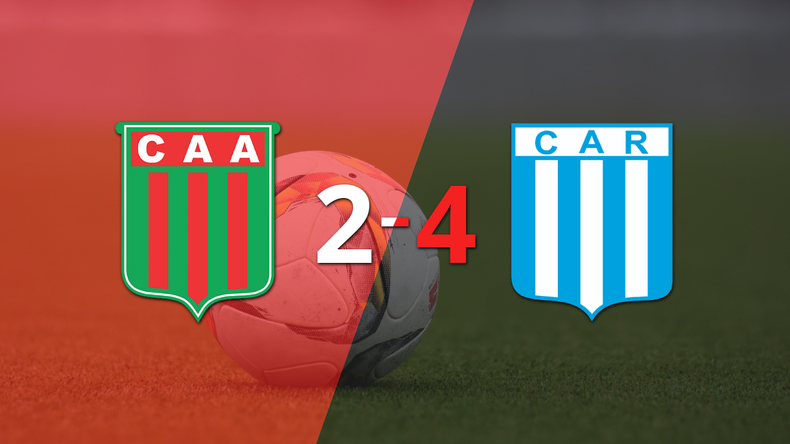 Doblete de José Méndez en el triunfo 4-2 de Racing (Cba) frente a Agropecuario Argentino