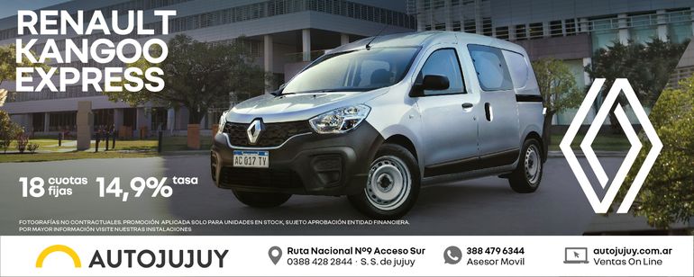 Renault Kangoo, el utilitario líder en la provincia con AutoJujuy