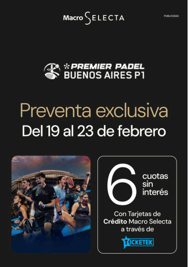 Preventa exclusiva de Macro.