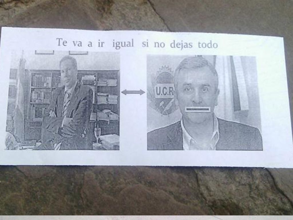Volanteada contra el Senador Morales