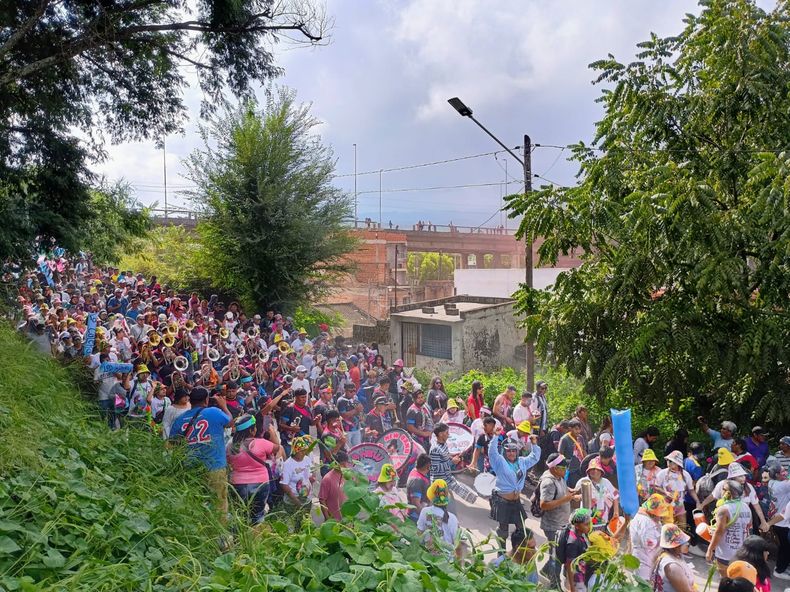 Carnaval de Flores a pleno en barrio El Chingo