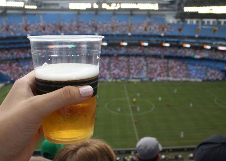 Cerveza en la cancha