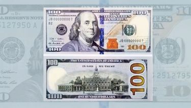 El nuevo billete de 100 dólares con avanzadas medidas de seguridad
