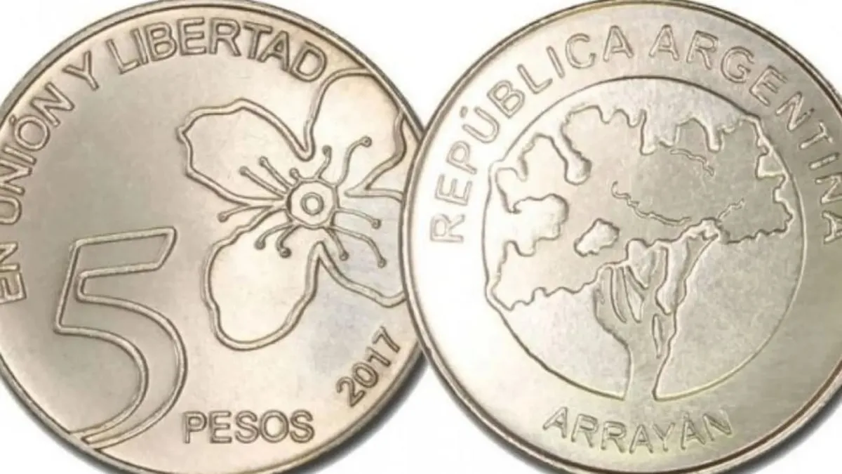 Moneda de $5.