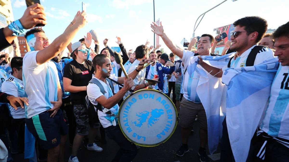Hinchas de la Selección Argentina.
