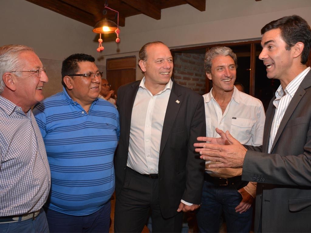 Visita Pepe Scioli y Sergio Berni