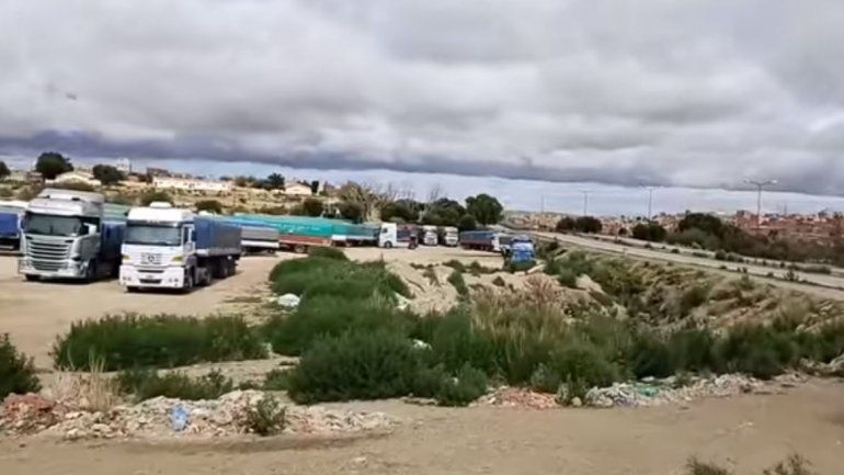 Camiones varados en La Quiaca.