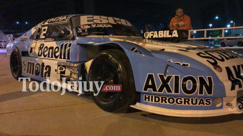 Ortelli presentó el nuevo diseño de su auto en Jujuy