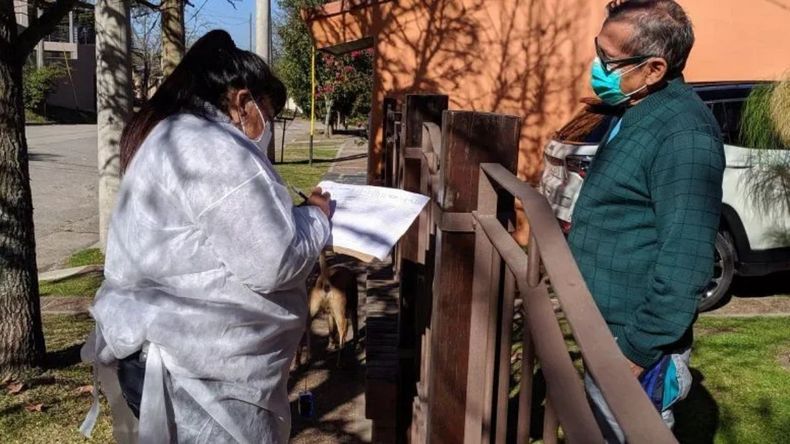 Rastrillaje en búsqueda de casos de coronavirus en Jujuy. /Foto: Prensa Gobernación
