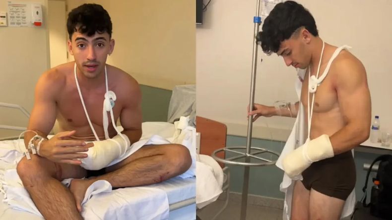 El joven conocido por su reto de 366 dominadas en el obelisco, sufrió un accidente que lo dejo con graves lesiones.