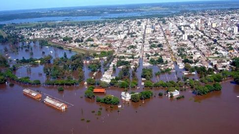 Todo Jujuy | Creció el río Uruguay y se inundó Concordia
