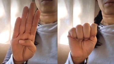 Seña para alertar sobre violencia de género