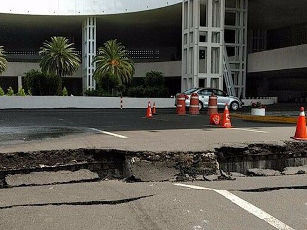 Destrozos tras el terremoto