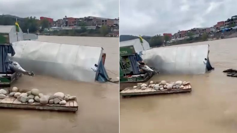 Volcó una chalana en Bermejo