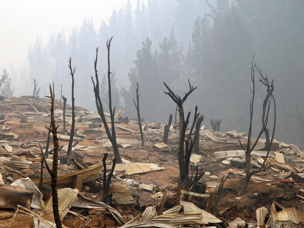 Incendio en Chile