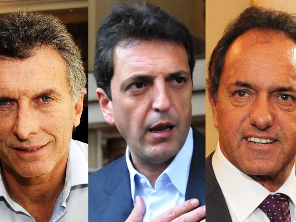 Macri, Massa y Scioli