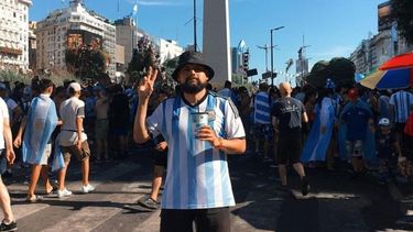 Alejandro Garzón fanático albiceleste que logró comprar la entrada para ver la Selección Argentina.