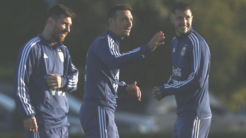 Scaloni en Brasil