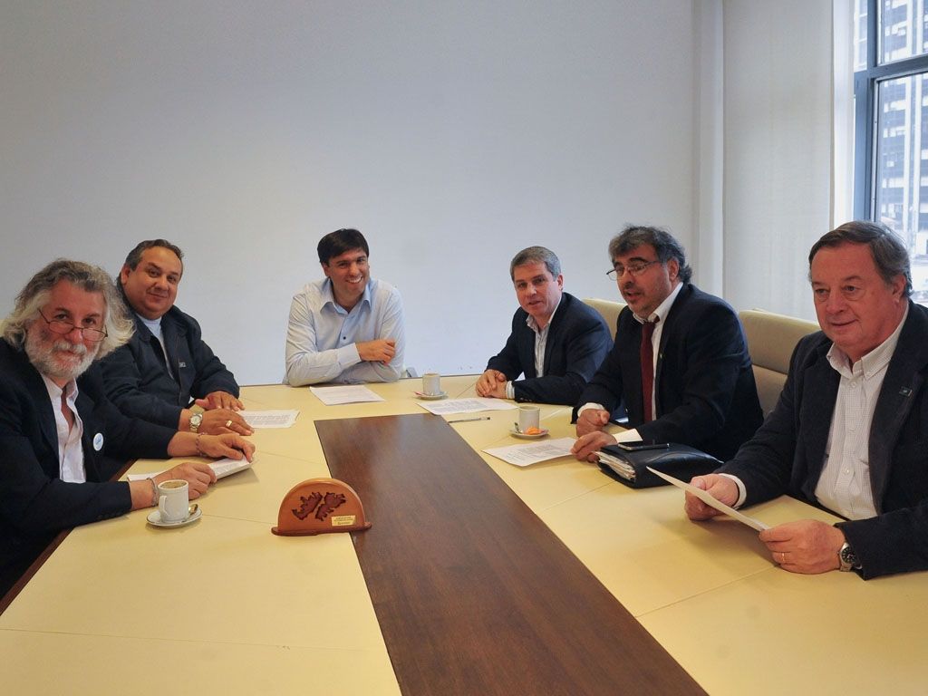 Bossio con ex combatientes