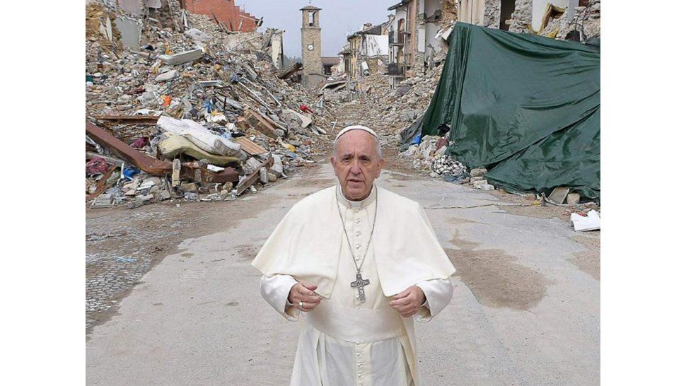 El Papa Francisco en Amatrice (Italia)