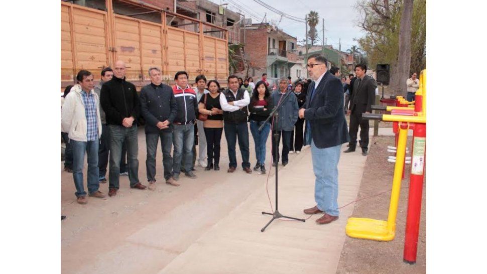 Gimnasio urbano en Barrio Norte