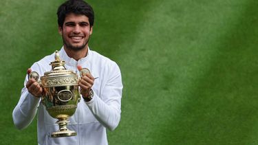 Cómo en 2023, Alcaráz le ganó a Djokovic la final de Wimbledon.