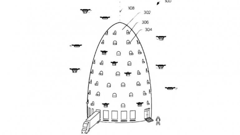 Este proyecto contar&iacute;a de una torre, aunque podr&iacute;a ser horizontal tambi&eacute;n, con diferentes aberturas donde los drones podr&iacute;an entrar y salir. Ser&iacute;a el punto de recolecci&oacute;n ya que los camiones dejar&iacute;an los objetos all&iacute; para ser retirados por los drones.