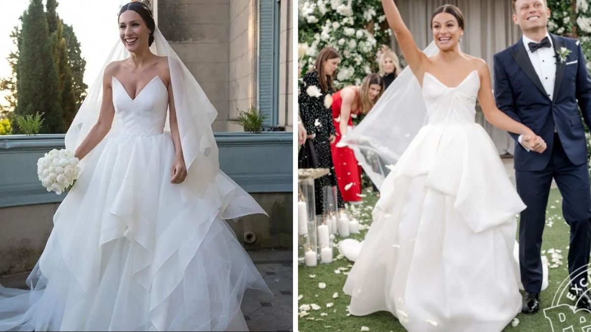 Vestido pampita 2025 lea michele